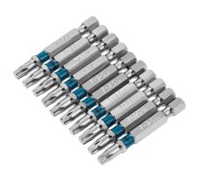 Бита Torx 25 х 50, сталь S2, 10 шт. Gross