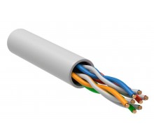 Кабель витая пара U/UTP кат.5e 4х2х24AWG solid LSZH GENERICA бел. 305м (м) ITK BC1-C5E04-128-305-G