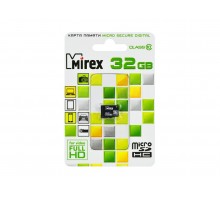 Карта памяти MicroSD T-Flash Mirex 32 Gb Class 10 (без адаптера)