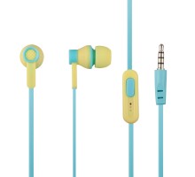 Гарнитура iEnjoy Good sound and geen color IN062 желтая с голубым