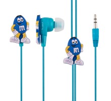 Наушники Earphones Желтый M&M&apos;s синие