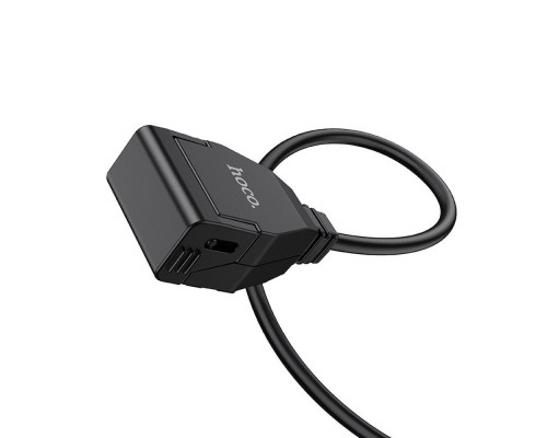 Зарядное устройство для мото HOCO Z45 1xUSB 2.4А с влагозащитой 1.5м (черное)