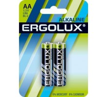 Элемент питания алкалиновый AA/LR6 1.5В Alkaline BL-2 (блист.2шт) Ergolux 11747