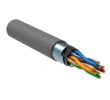 Кабель витая пара F/UTP кат.5e 4х2х24AWG solid PVC сер. 305м (м) ITK LC1-C5E04-311