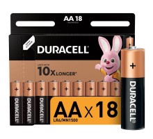 Элемент питания алкалиновый AA/LR6-18BL Basic (блист.18шт) Duracell Б0014448