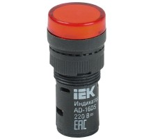 Арматура светосигнальная AD-16DS 230В красн. IEK BLS10-ADDS-230-K04-16