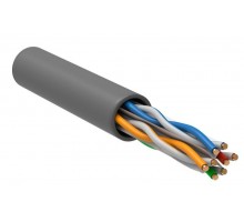 Кабель витая пара U/UTP кат.6 4х2х23AWG solid CU LSZH сер. 305м (м) ITK LC1-C604-121