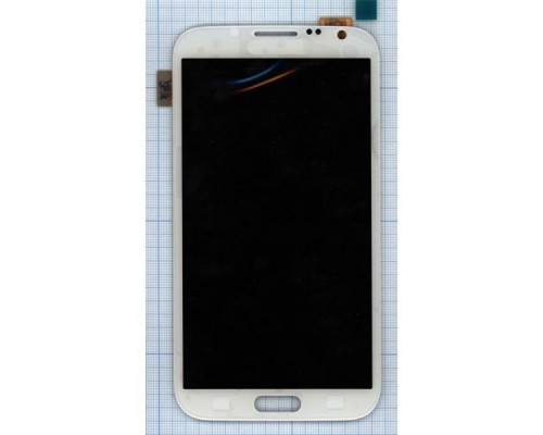 Дисплей (экран) в сборе с тачскрином для Samsung Galaxy Note 2 GT-N7100 белый