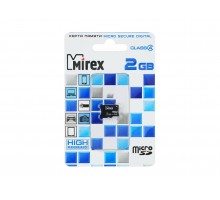 Карта памяти MicroSD T-Flash Mirex 02 Gb (без адаптера)