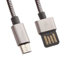 USB кабель WK Alloy WDC-039 Micro USB черный