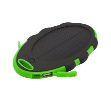 Универсальный внешний аккумулятор Solar Charger Li-Pol 5V 5000 mAh зеленый коробка