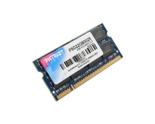 Модуль памяти PATRIOT DDR2- 2Гб, 800, SO-DIMM, Ret