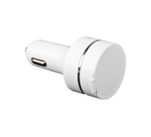 Автомобильная зарядка Car Charger USB выход + кабель рулетка 3 в 1 белая