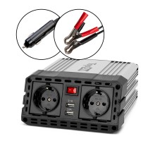 Автомобильный инвертор TopON TOP-PI302 300W 2 розетки, 2 USB, пиковая мощность 600W