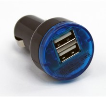 Автомобильная зарядка 2А с двумя USB выходами, коробка