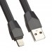 Автомобильная зарядка LDNIO DL-C28 2xUSB 3,4А с кабелем Apple Lightning 8-pin черная