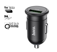 Автомобильная зарядка HOCO Z43 Mighty 1xUSB 3А 18W QC3.0 (черная)