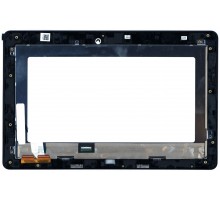 Дисплей (экран) в сборе (матрица HV101HD1-1E3 + тачскрин) для Asus VivoTab Smart ME400 черный с рамкой