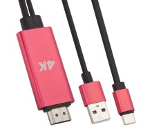 HDTV кабель USB Type-C to HDMI 1,8 метра (коробка)